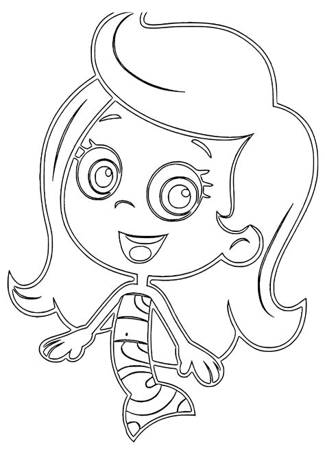 Dibujo E Imagen Bubble Guppies Fácil Para Colorear Y Imprimir Gratis Para Adultos Niñas Y Niños