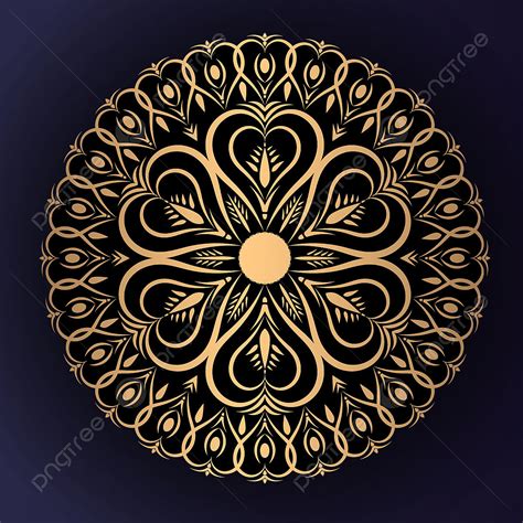 Luxo Mandala De Fundo Vector Estilo Dourado Png Luxo Mandala