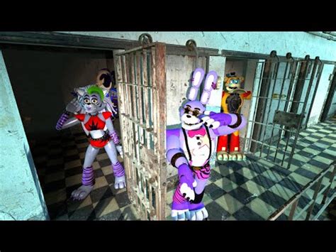 PRISON BREACH ALL GLAMROCK ANIMATRONICS In Garry S Mod Five Nights At