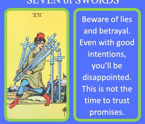 Seven Of Swords Tarot Jane