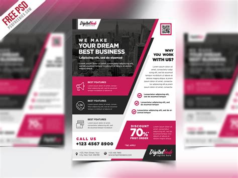 Multipurpose Modern Business Flyer Psd Template Psdfreebies