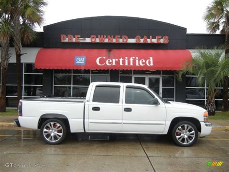 2005 Summit White Gmc Sierra 1500 Sle Crew Cab 54241993 Photo 2 Car Color