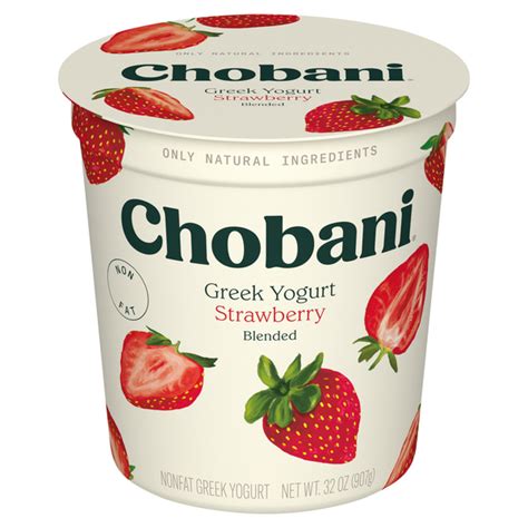 Save On Chobani Non Fat Strawberry Blended Greek Yogurt Order Online