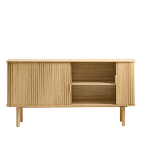 Buffet Aux Portes Coulissantes En Bois Stri L Cm Callan Drawer