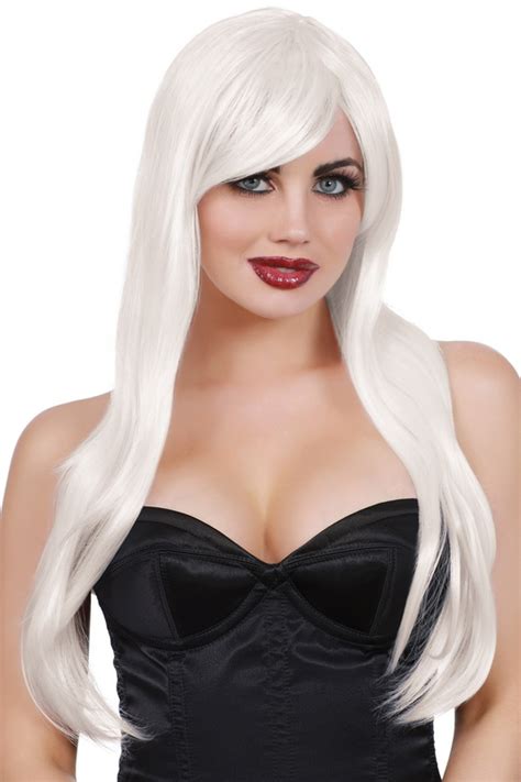 White Long Layered Wig - Spicy Lingerie