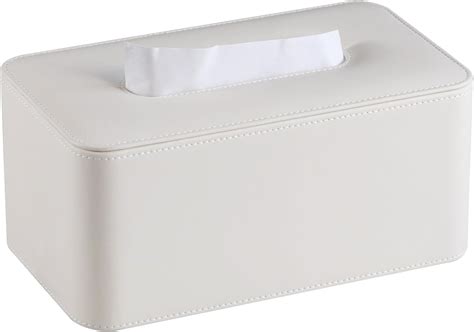 Amazon MEIBOOCH PU Leather Tissue Box Cover Rectangular Thickening