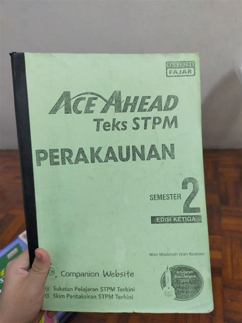 Stpm Perakaunan Ace Ahead Photostate Textbook Penggal Edisi Ketiga