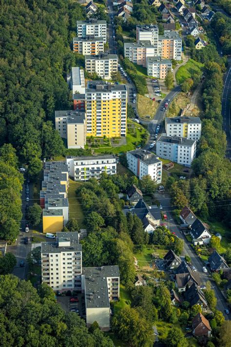 Birlenbach Von Oben Plattenbau Hochhaus Wohnsiedlung In Birlenbach