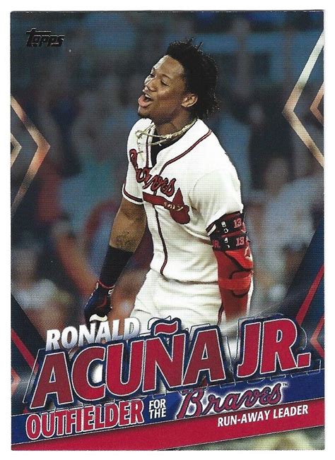 2020 Topps Update Target Highlights Blue Ronald Acuna Jr TRA 19