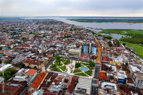 Aerial View Of Iquitos Peru Also Known As The Capital Of The Peruvian