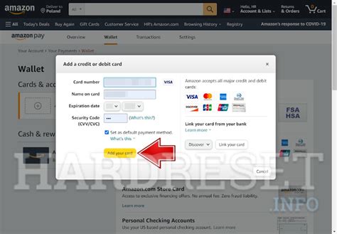 How To Add Credit Or Debit Card To Amazon HardReset Info