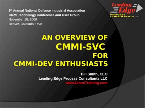 Pptx An Overview Of Cmmi Svc For Cmmi Dev Enthusiasts Dokumentips