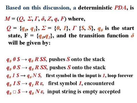 Theory Of Computation Pushdown Automata Pda Lecture