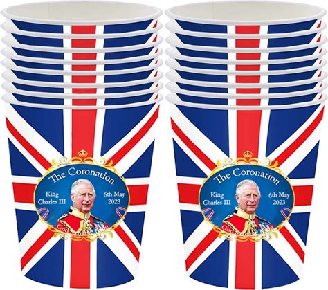 King Charles Coronation Tableware Set Union Jack Paper Plates