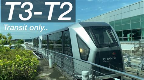 Changi Airport Skytrain T3 T2 Transit Mitsubishi Crystal Mover 11