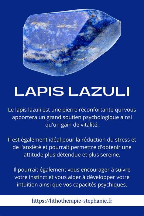 Lapis Lazuli Vertus Propri T S Et Signification Lithotherapie