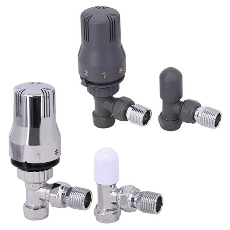 Angled Thermostatic Trv Manual Valves For Heated Towel Rail Radiator