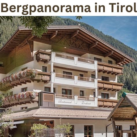 Bergpanorama In Tirol Tage Im Hotel Der Lenz Inkl Fr Hst Ck