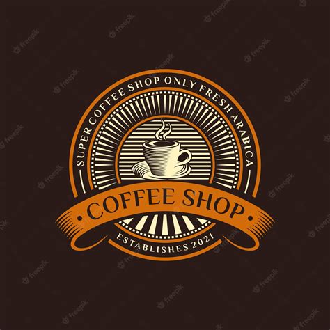 Logotipo De Cafetería Vector Premium