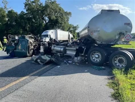 One Man Airlifted To Hospital After Tractor Trailer Collision On Florida Highway