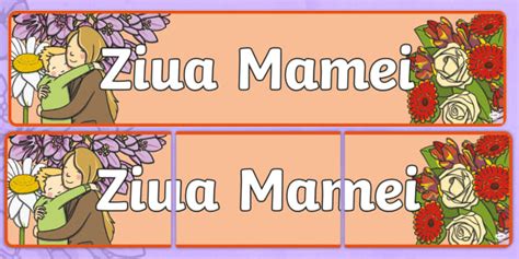 Ziua Mamei Banner Teacher Made