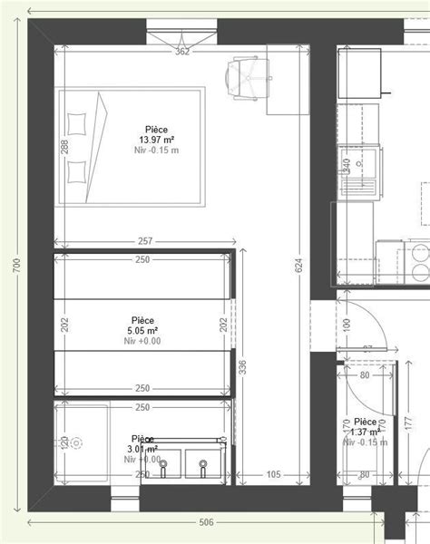 Slaapkamer Met Badkamer En Inloopkast Plattegrond