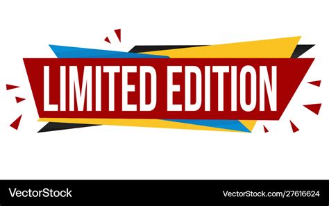 Limited Edition Banner Design Royalty Free Vector Image