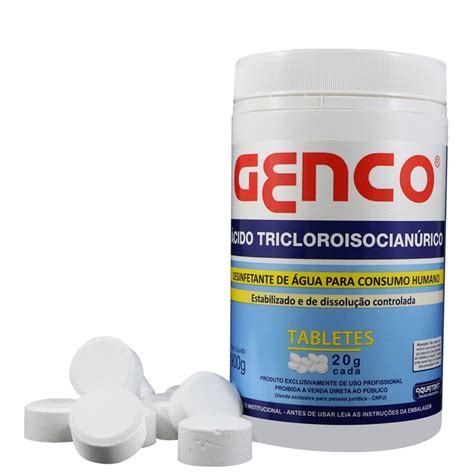 Cloro Para Consumo Humano - Tablete de cloro para tratamento de água Consumo Humano Baldinho com 45 ...