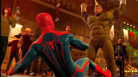 Amazing Spider Man Vs Fake Rhino Boss Spider Man Ps Remastered Youtube