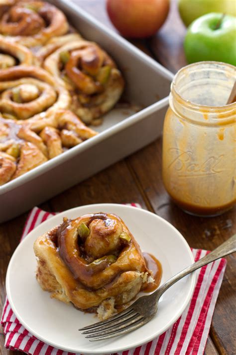 Caramel Apple Cinnamon Rolls Recipe Little Spice Jar