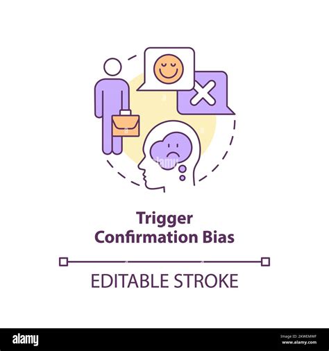 Trigger Confirmation Bias Concept Icon Stock Vector Image And Art Alamy