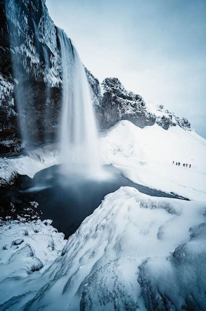 Premium Photo | Iceland seljalandsfoss waterfall winter in iceland seljalandsfoss waterfall in ...