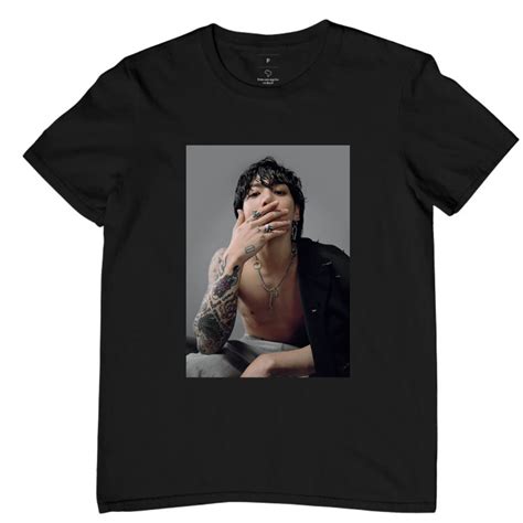 Camisa Jungkook Bts Estampa Central Shopee Brasil