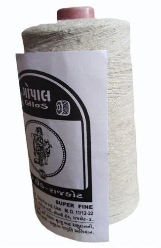 Ply Industrial Super Fine White Cotton Thread For Textile Industry