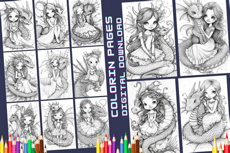 Cute Princess Dragon Coloring Page Dragon Princess Coloring Pages Printable Princess Dragon