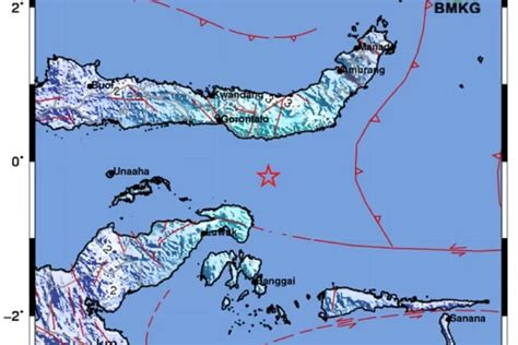 Gempa Bumi Magnitudo 54 Guncang Bolaang Mongondow Hari Ini 1 Januari