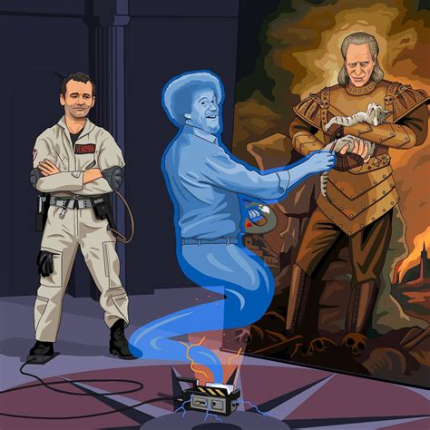 Superb Peter Venkman Releasing The Ghost Of Bob Ross To Paint Vigo