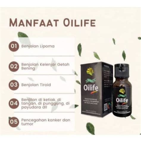 OILIFE Obat Herbal Benjolan Getah Bening Minyak Oles Kelenjar Getah