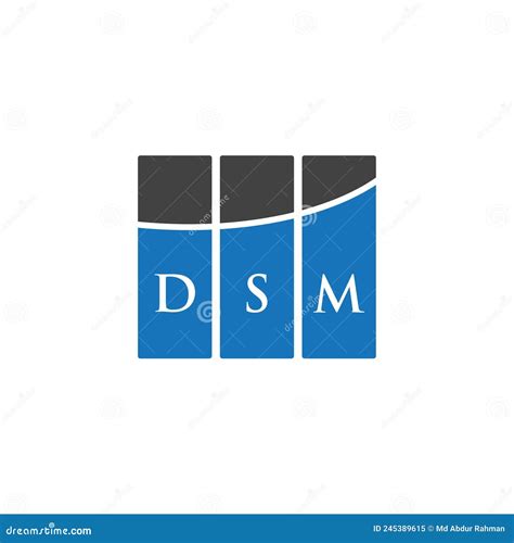 Dsm Letter Logo Design On White Background Dsm Creative Initials