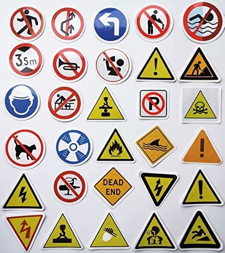 Amazon Pcs Traffic Signs Decals Funny Traffic Warning Signs