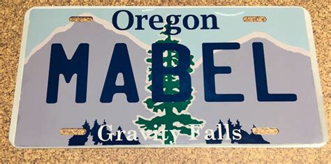 Gravity Falls Mabel License Plate Gravity Falls Mabel Gravity Falls