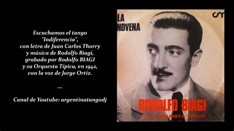 Rodolfo Biagi Jorge Ortiz Indiferencia Tango Youtube