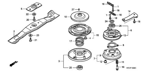 Ersatzteile und Zeichnung vom Rasenmäher Honda HRD536K4 QXEH