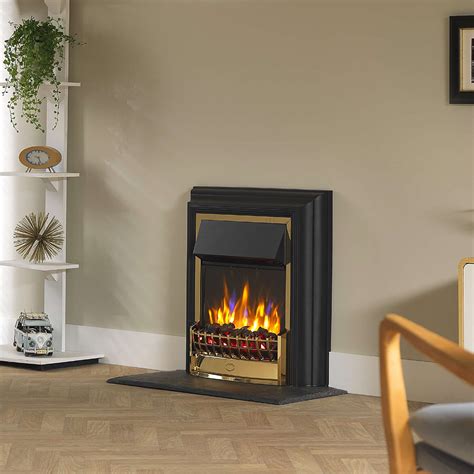 Dimplex Cheriton Brass Inset Electric Fire | Electric Fire Superstore