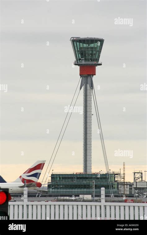 New Terminal 5 T5 Air Traffic Control Tower At Heathrow Airport London