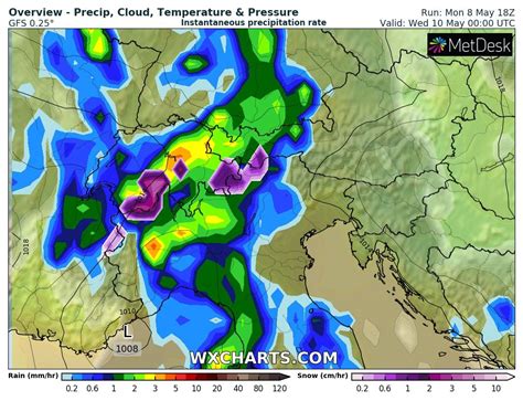 Le Piogge Previste Per Marted Maggio Bpp Meteo