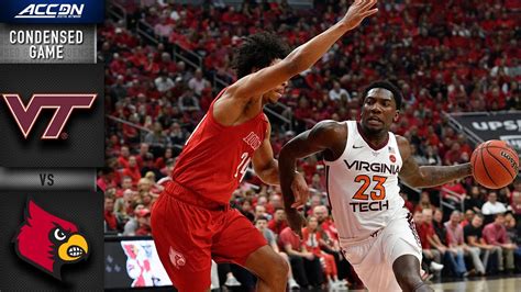 Virginia Tech Vs Louisville Condensed Game 2019 20 Acc Mens Basketball Youtube