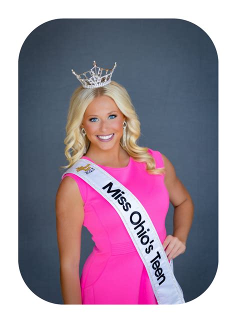 Miss Ohio S Outstanding Teen 2023 Paisley French · Miss Ohio An Official Miss America State