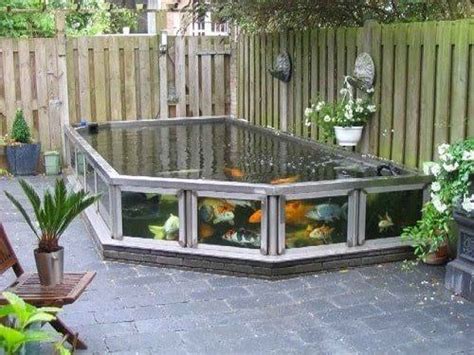 Most Clever Above Ground Koi Pond With Window Ideas Ponds