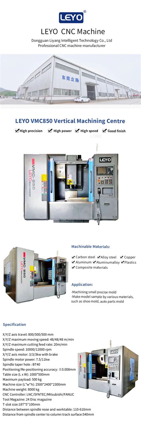 Leyo New Axis Cnc Machine Vmc Axis Cnc Milling Machine For Metal